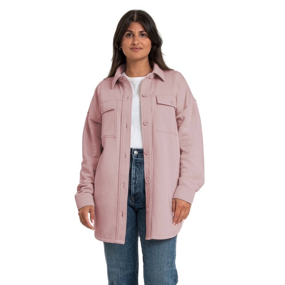 Lazypants Shacket in Pale Mauve